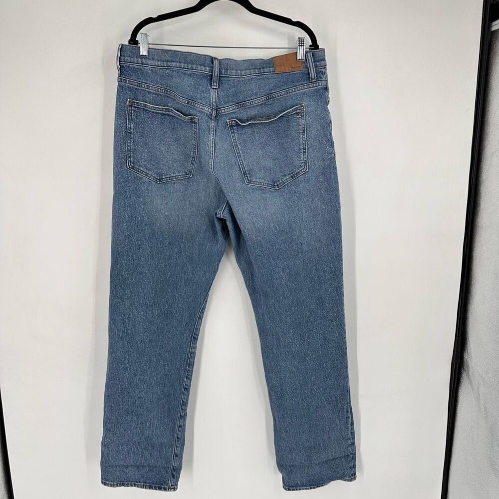 MADEWELL Women's The Tall '90s Straight Enmore Blue Wash Jean Jeans size 33T - Picture 9 of 13